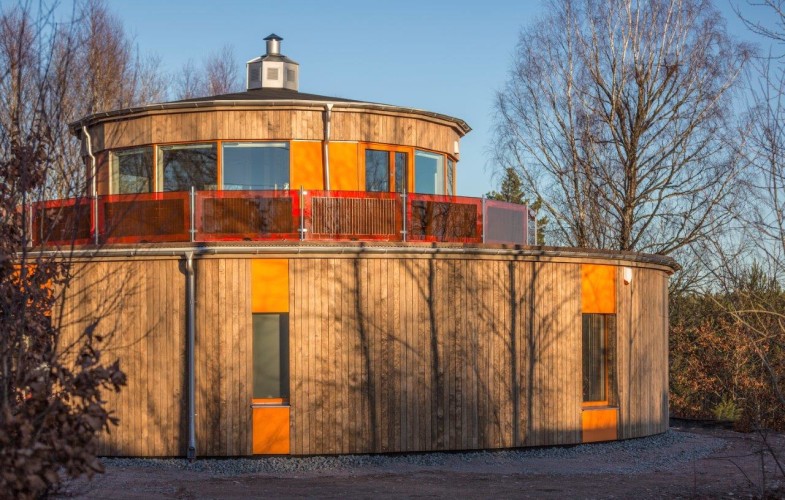 Kebony cladding for Sweden’s first round passive house