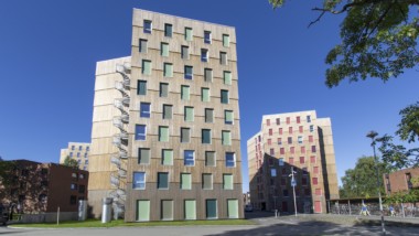 Europe’s largest cross laminated timber structure complete with Kebony cladding