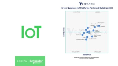 Schneider Electric uppmärksammas som Ledare enligt oberoende rapporten Green Quadrant: IoT Platforms For Smart Buildings 2022
