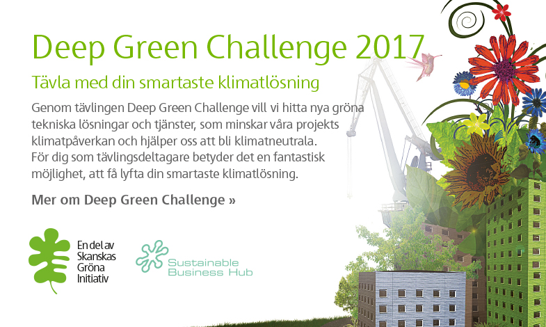 Deep Green Challenge 2017 – tävla med din smartaste klimatlösning