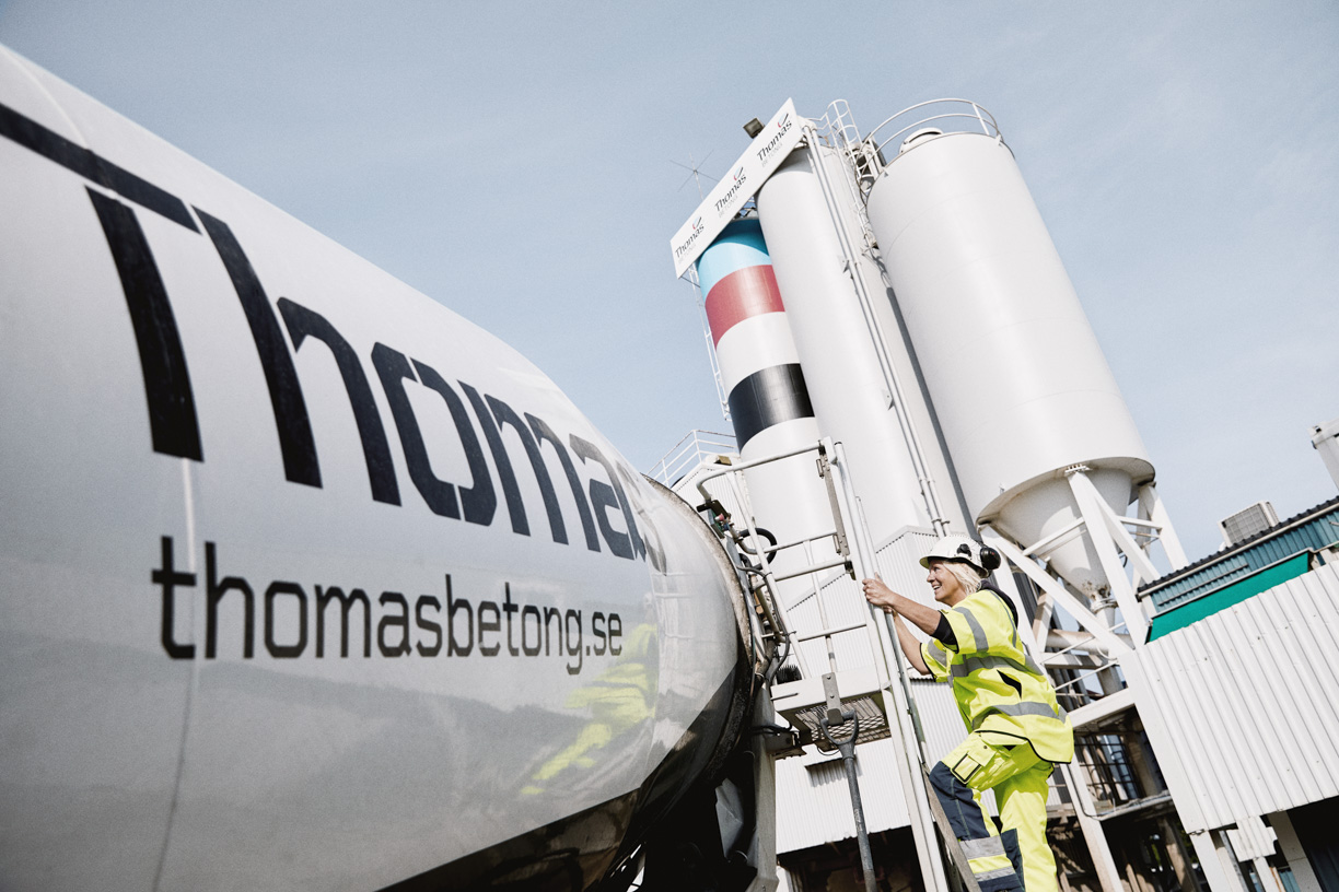 Thomas Betongs fabriker drivs med 100% förnybara bränslen