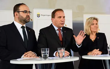 Löfven Kaplan Andersson Foto Maja Suslin TT