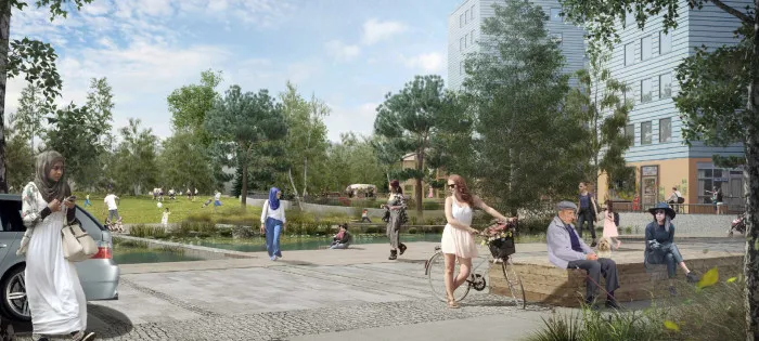 Upplands-Väsby-blev-Årets-Samhällsbyggare-genom-byggprojektet-Fyrklövern
