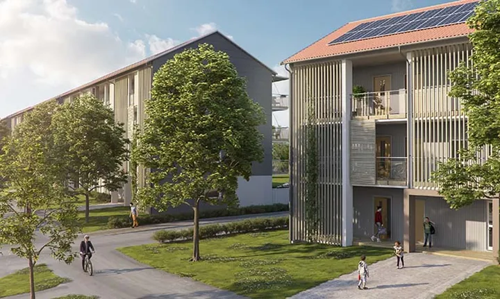 BoKlok Esplanaden med solceller