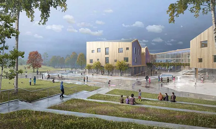 LINK-Arkitektur-vann-tävling-om-regnanpassad-skola
