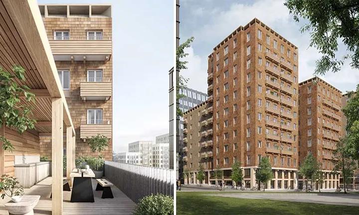 Säljstart för Folkhems nya bostadskvarter i massivträ