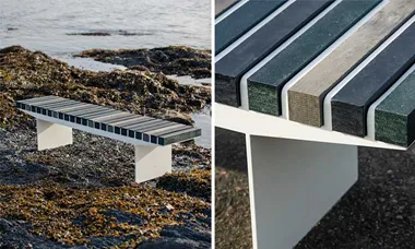 Vestre lanserar bänk av återvunnen plast