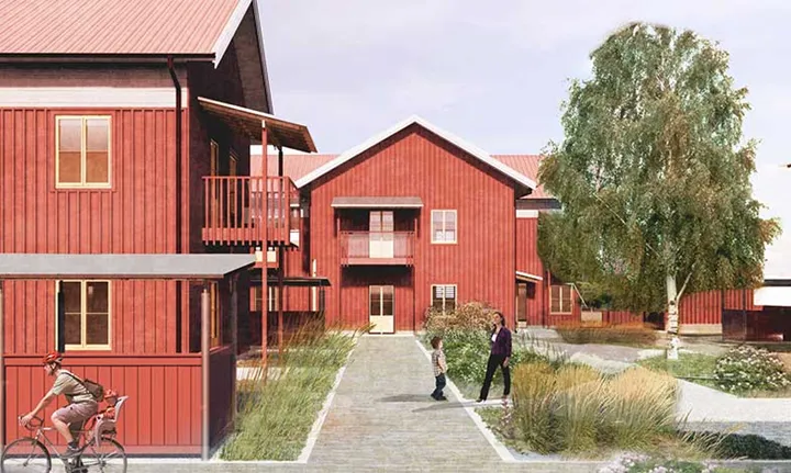 Hyresbostäder i trä på gång i Sundborn