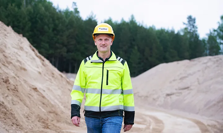 Weber ersätter naturballast med återvunnen ballast