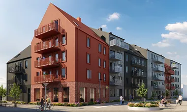 Veidekke bygger Svanenmärkta bostäder i massivträ i Sigtuna