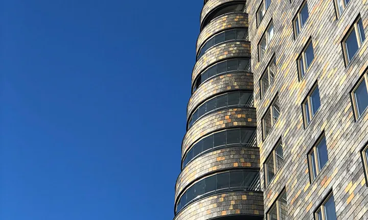 Wingårdhs skyskrapa på Lidingö tävlar om Stenpriset