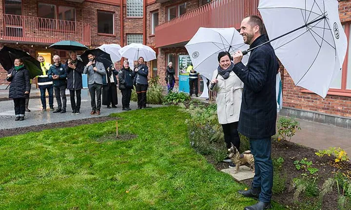 Kooperativa hyresrätter invigda i klimatsmart hus