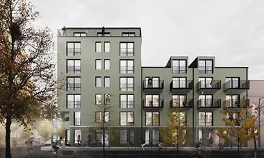 Cykeln i centrum i nytt bostadshus på Östra Sorgenfri