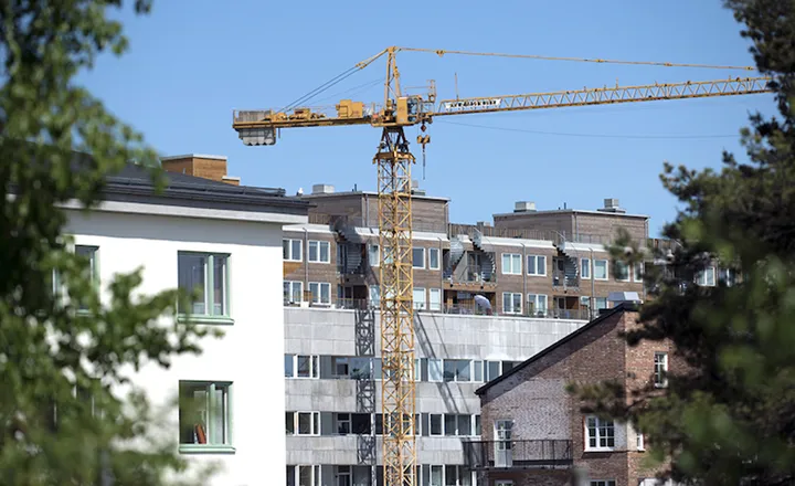 building under construction, sweden, stockholm europe, nacka