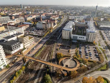 Campus Helsingborg och stadsdelen söder.