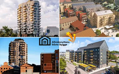 Finalister AllmännyttansBästaBygge 2026 nyhetsbild