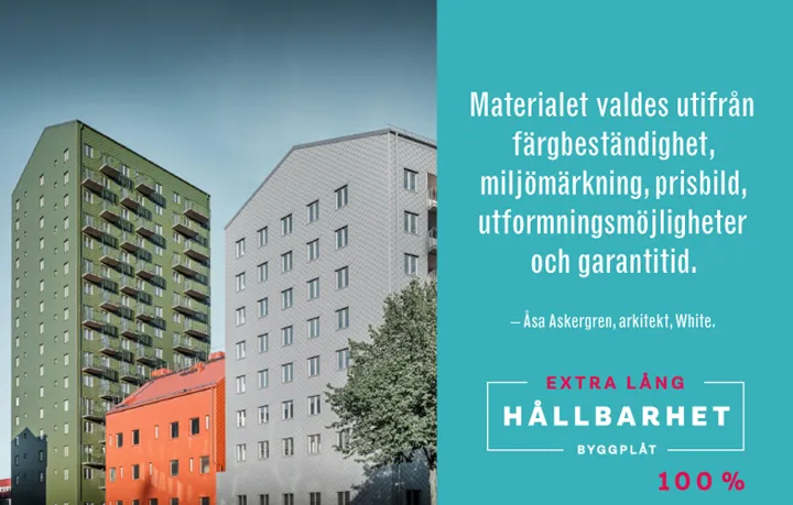 kvarteret dockan white arkitekter prefa återvinning återvunnen aluminium svensk byggplåt åsa askergren Stina Hillinge