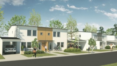 VNB Byggproduktion bygger parhus i Umeå