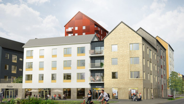 Byggstart för kvarteret Tallen i Piteås nya stadsdel