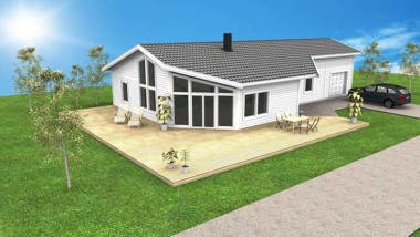 Skellefteå Kraft bygger hus som är bortkopplat från elnätet