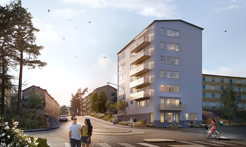 HSB Stockholm bygger hyresrätter i Traneberg