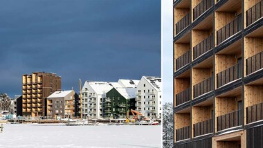Första hyresgästerna flyttar in i Västerås nya massivträhus