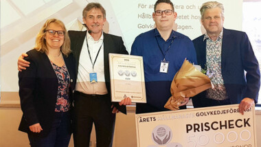 Norrköpingsföretag blev årets hållbaraste golvkedjeföretag