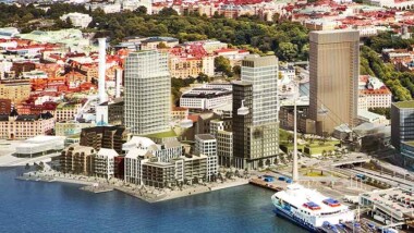 Konstgjord halvö blir verklighet vid Masthuggskajen