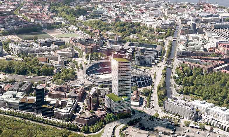 Lokal solenergi ska driva Nordens största kontorshus