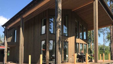 Brand- och skadesäker forskarvilla i trä står klar