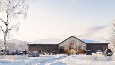 ICA Fastigheter bygger sin första butik helt i svenskt trä