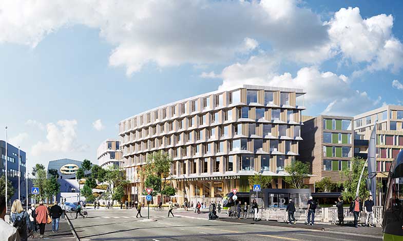 Arkitema Architects utformar centralstation i Trondheim