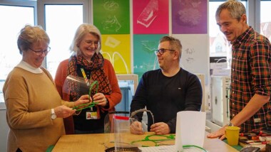 Stadsbyggnadskontor 3D-printar ansiktsvisir till vården