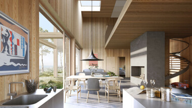 Fritidshus präglade av nordiskt klimat