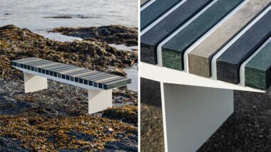 Vestre lanserar bänk av återvunnen plast