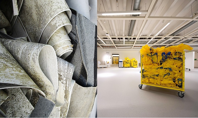 Nära 100 ton koldioxid sparas när gammalt Ikea-golv får nytt liv