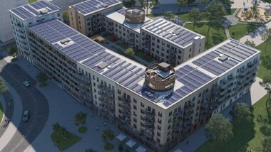 Byggstart för netto-nollenergihus i Täby Park