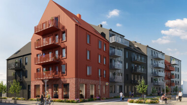 Veidekke bygger Svanenmärkta bostäder i massivträ i Sigtuna