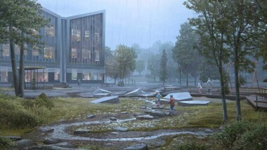 Veidekke bygger regnanpassad skola