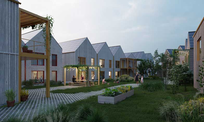 Engelbrekt och Kaminsky Arkitektur utvecklar trädgårdsstad