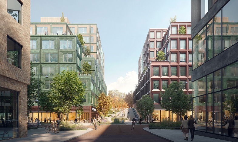 C.F. Møller Architects gestaltar grön stadsmiljö i Arenastaden