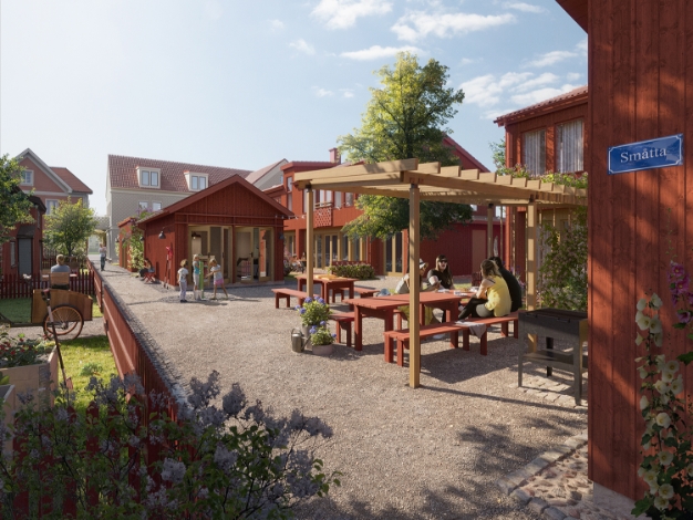 Tävlingen om de röda husen i Linköping är avgjord och LINK Arkitektur står som vinnare