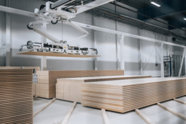 Förädlad norrländsk träråvara till byggindustrin