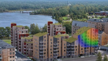 Dynamiska egenskaper i byggnadssystem av trä och betong