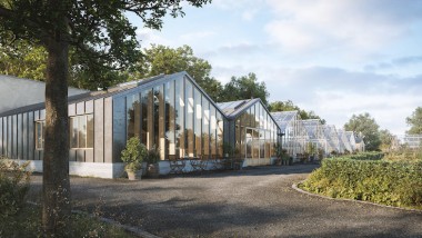Hållbart glasbyte när Ryds Glas renoverar växthus på Rosendals Trädgård