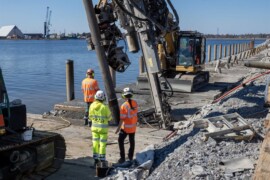 Port of Skellefteå först ut att påla med återvunnet stål utan fossila utsläpp