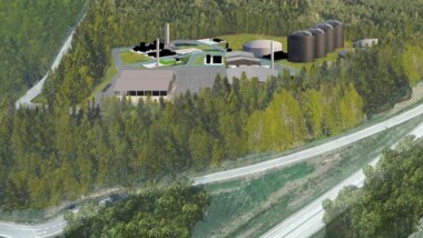 Storskalig biogasanläggning där användning av gödsel ger imponerande utsläppsminskningar
