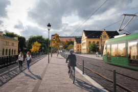 Nu förbereds gatorna för spårväg i Uppsala