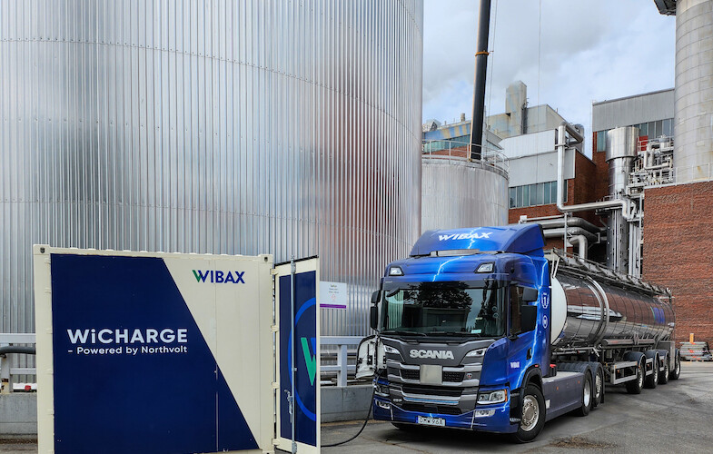 Wibax Finland siktar på en framtid med eldrivna tankbilar och egenproducerad grön el