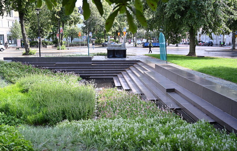 Jarlaplans nya regnpark invigd